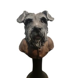 Terrier Dog Bust Home Decor Hand Painted‎ Fanatics